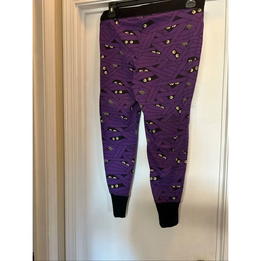 Torrid Sleep Halloween Jogger Pants Size 1 Purple Black NWT